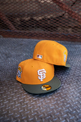 New Era San Francisco Giants 2012 World Champions Grey UV (Gold/Olive) 59Fifty Fitted