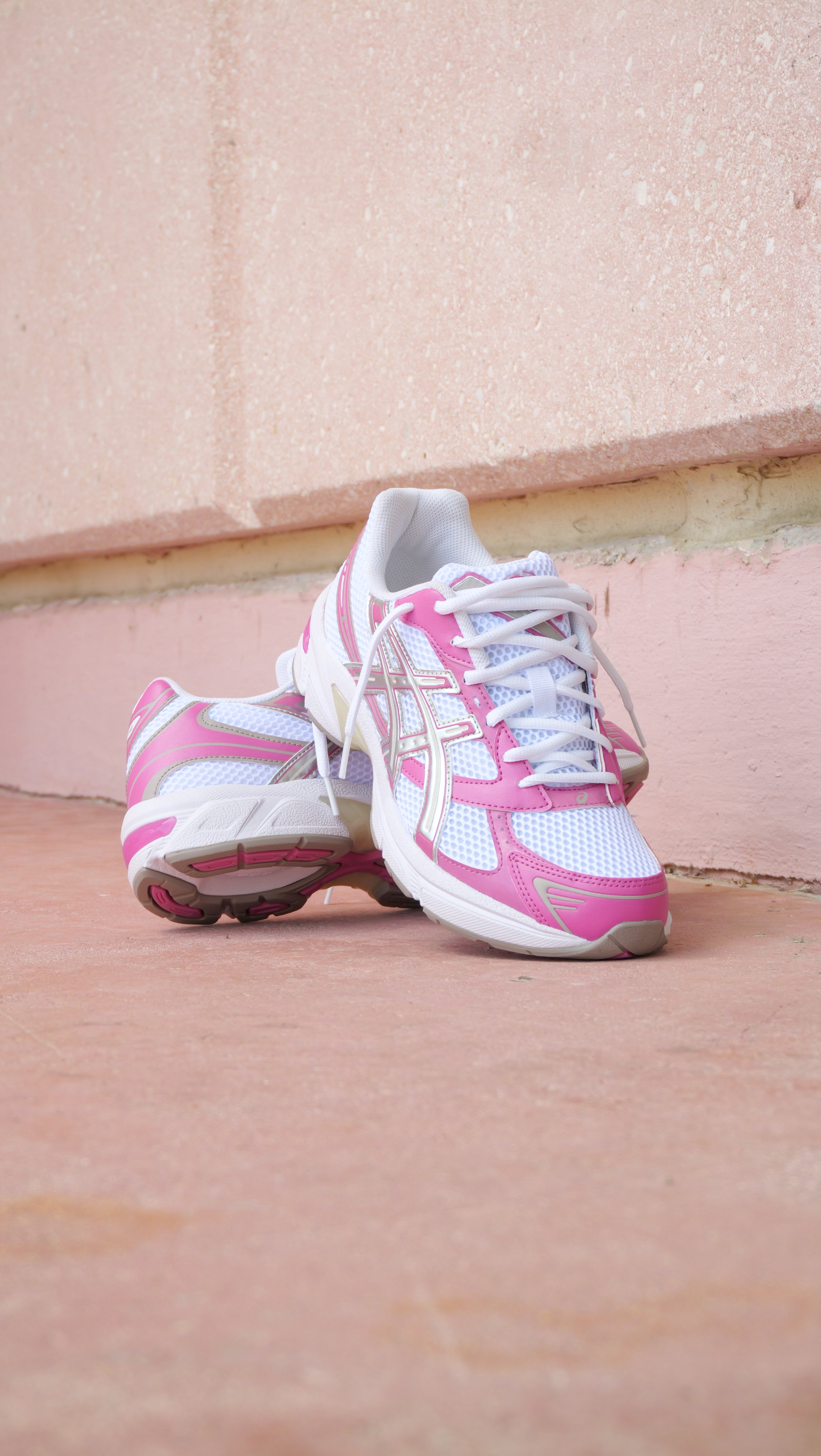 Mens Asics Gel-1130 (White/Old Rose)