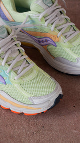Mens Saucony ProGrid Omni 9 (Lime/Orchid) - Saucony