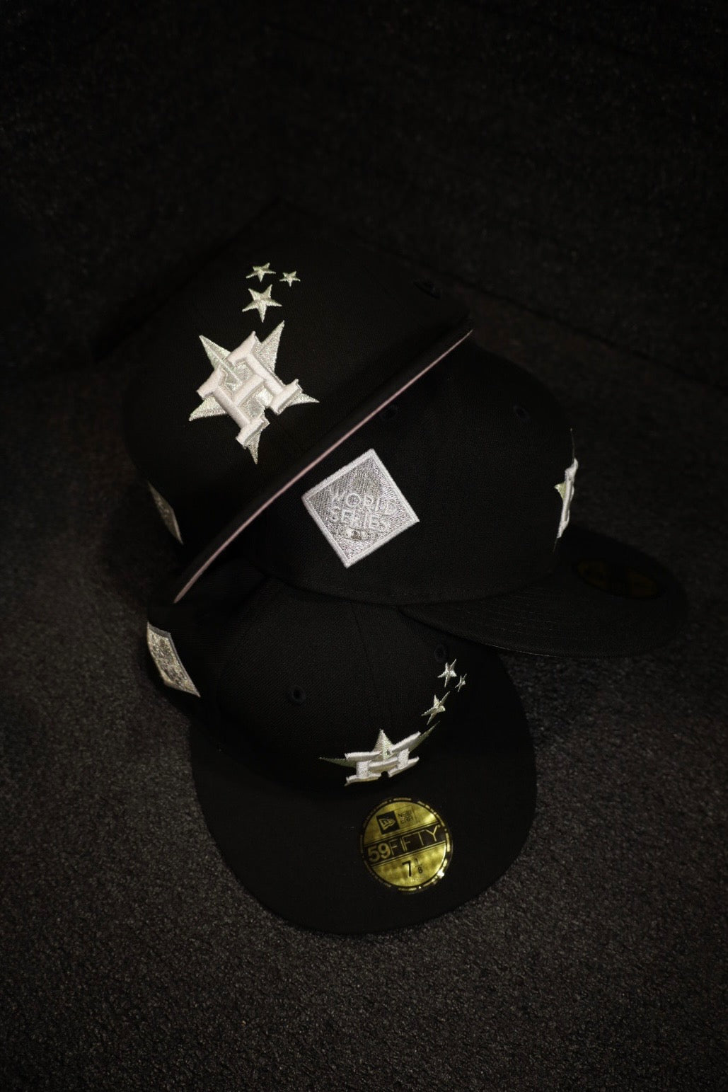 New Era Houston Astros 2017 World Series Side Patch Fitted (Black) - New Era