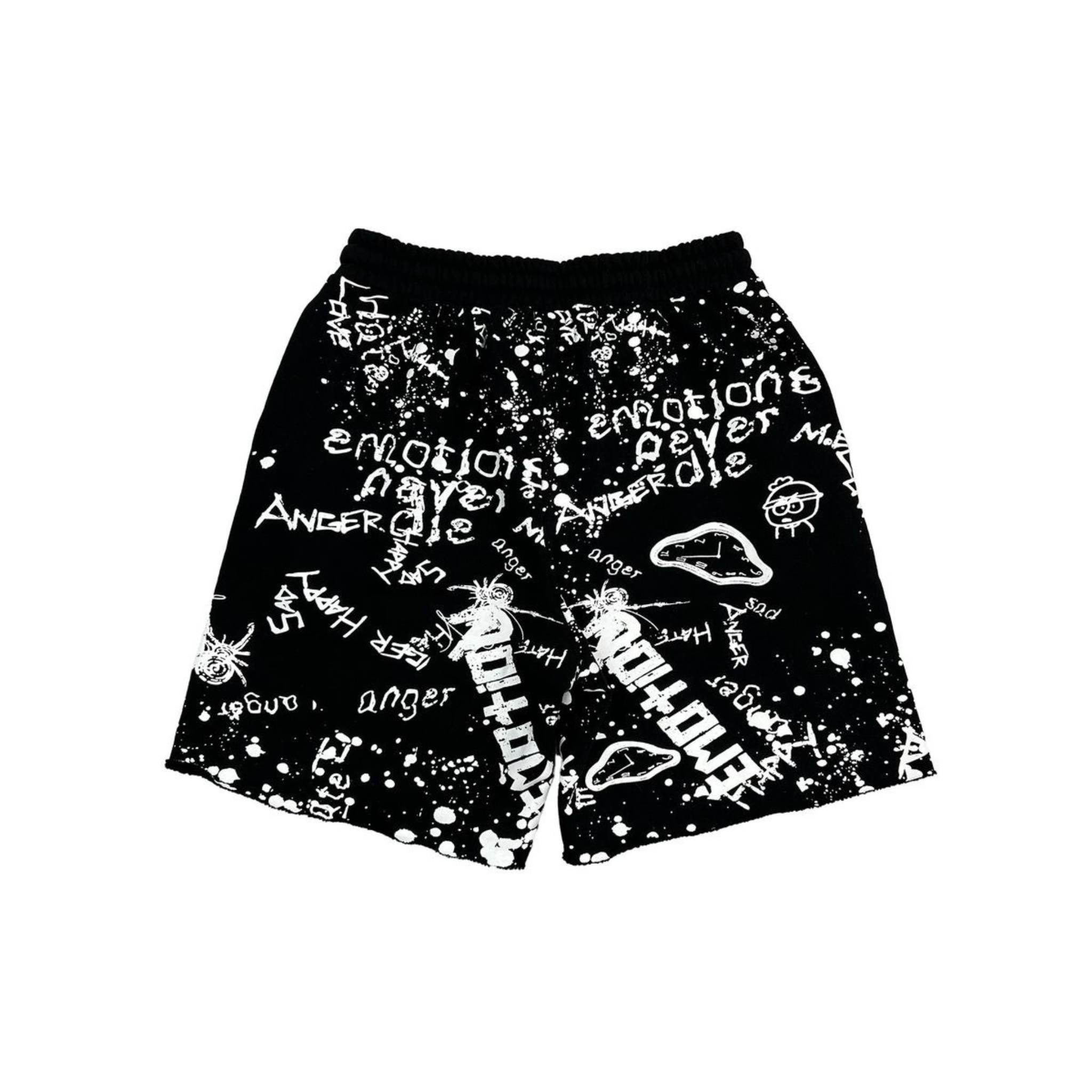 Mixed Emotion "Graffiti" Shorts (Black) - Mixed Emotion
