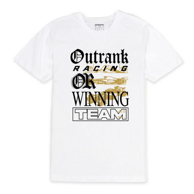 Mens Outrank Winning Team T-Shirt (White) - Outrank