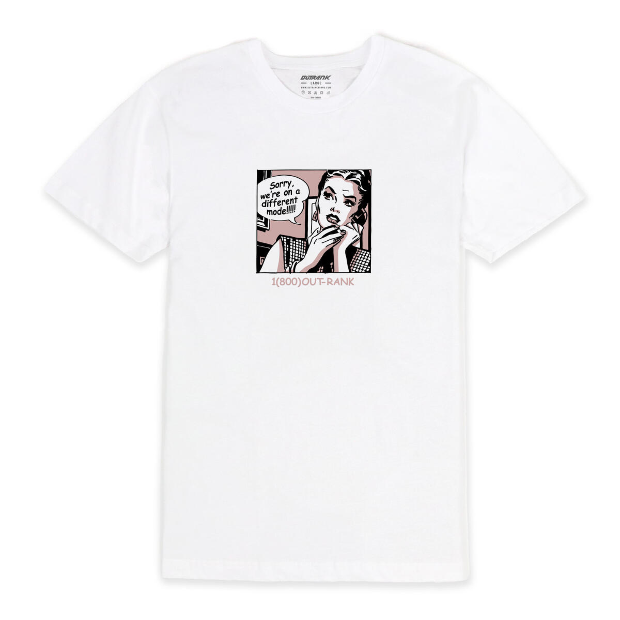 Outrank Different Mode T-Shirt (White)