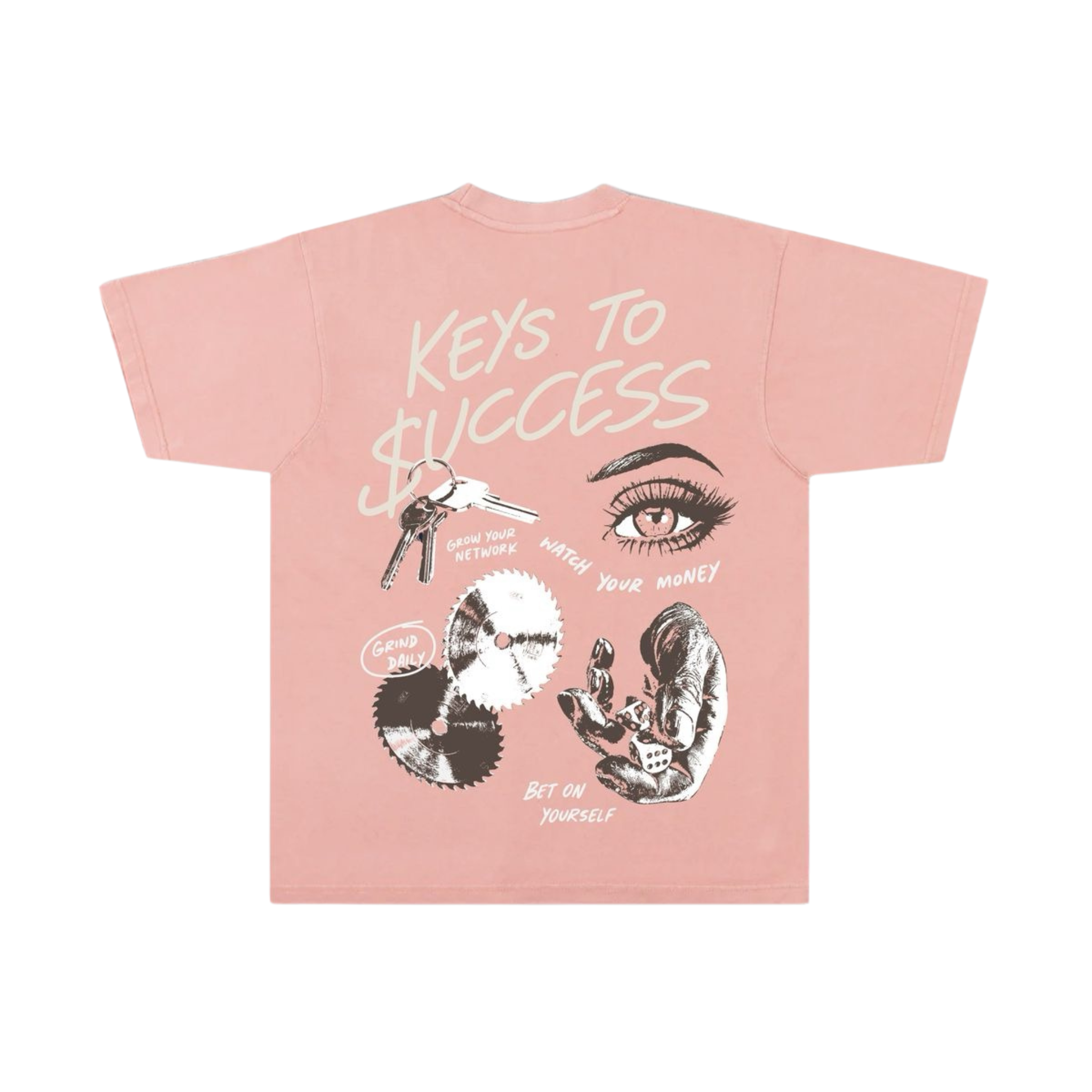 Outrank "Keys To Success" Heavyweight T-shirt (Urban Salmon)