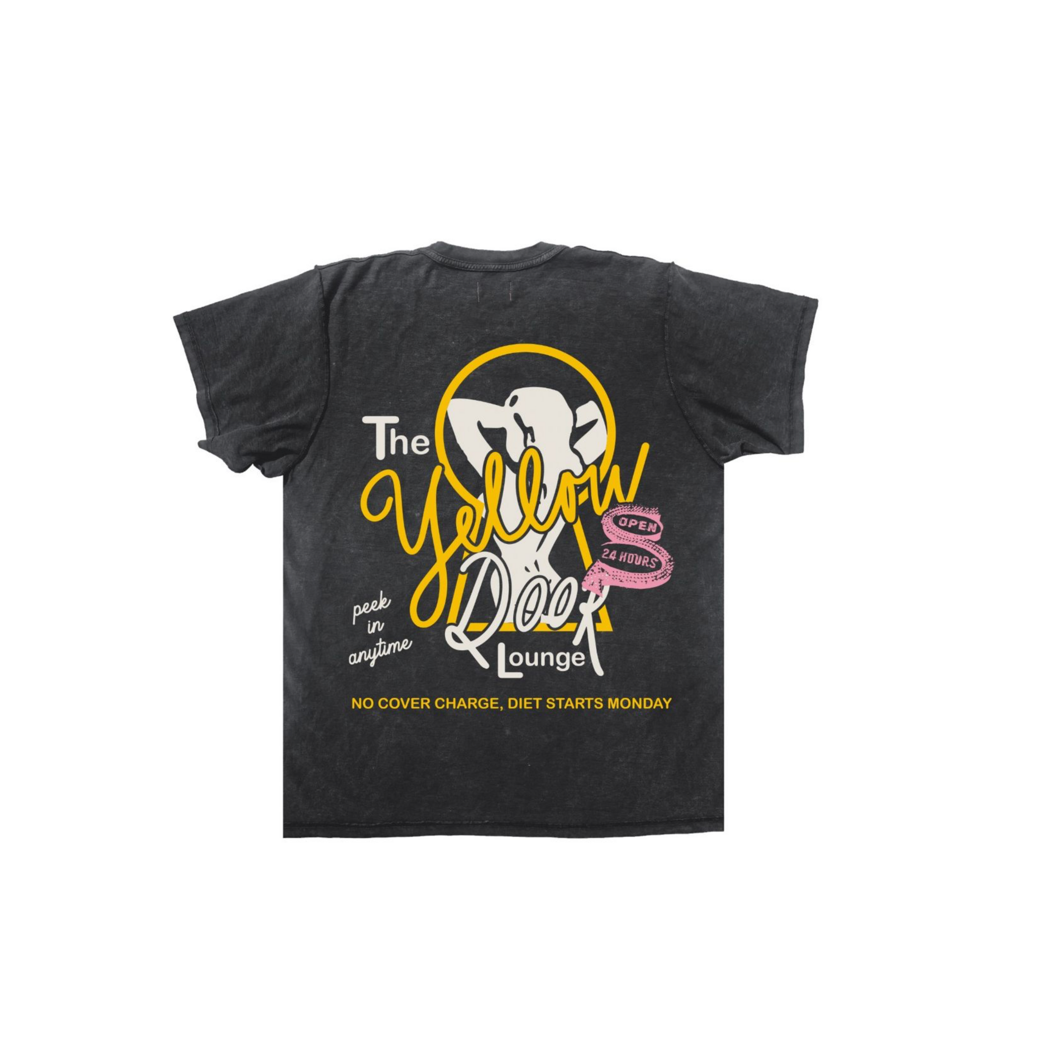 Diet Starts Monday Yellow Door Tee (Vintage Black) - Diet Starts Monday
