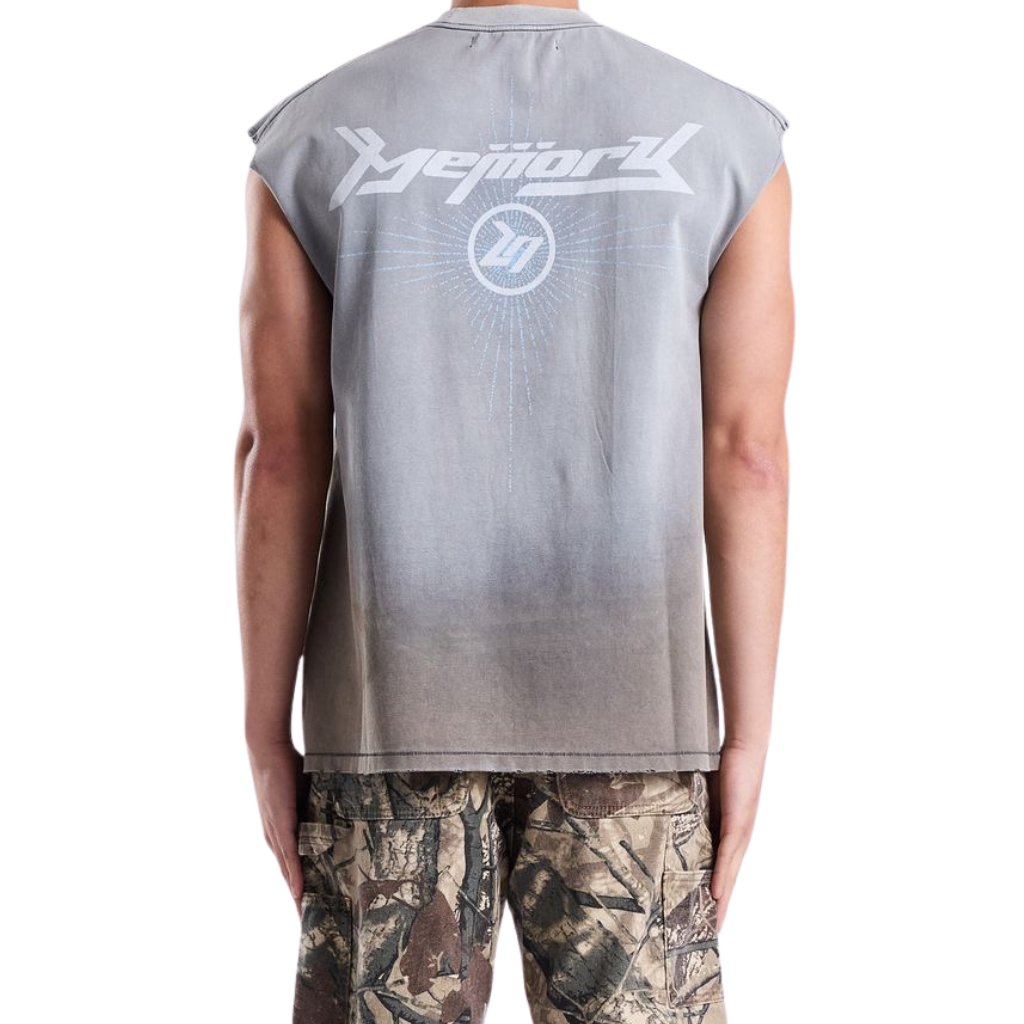 Memory Lane "Night Watcher" Sleeveless Tee (Vintage Gray)