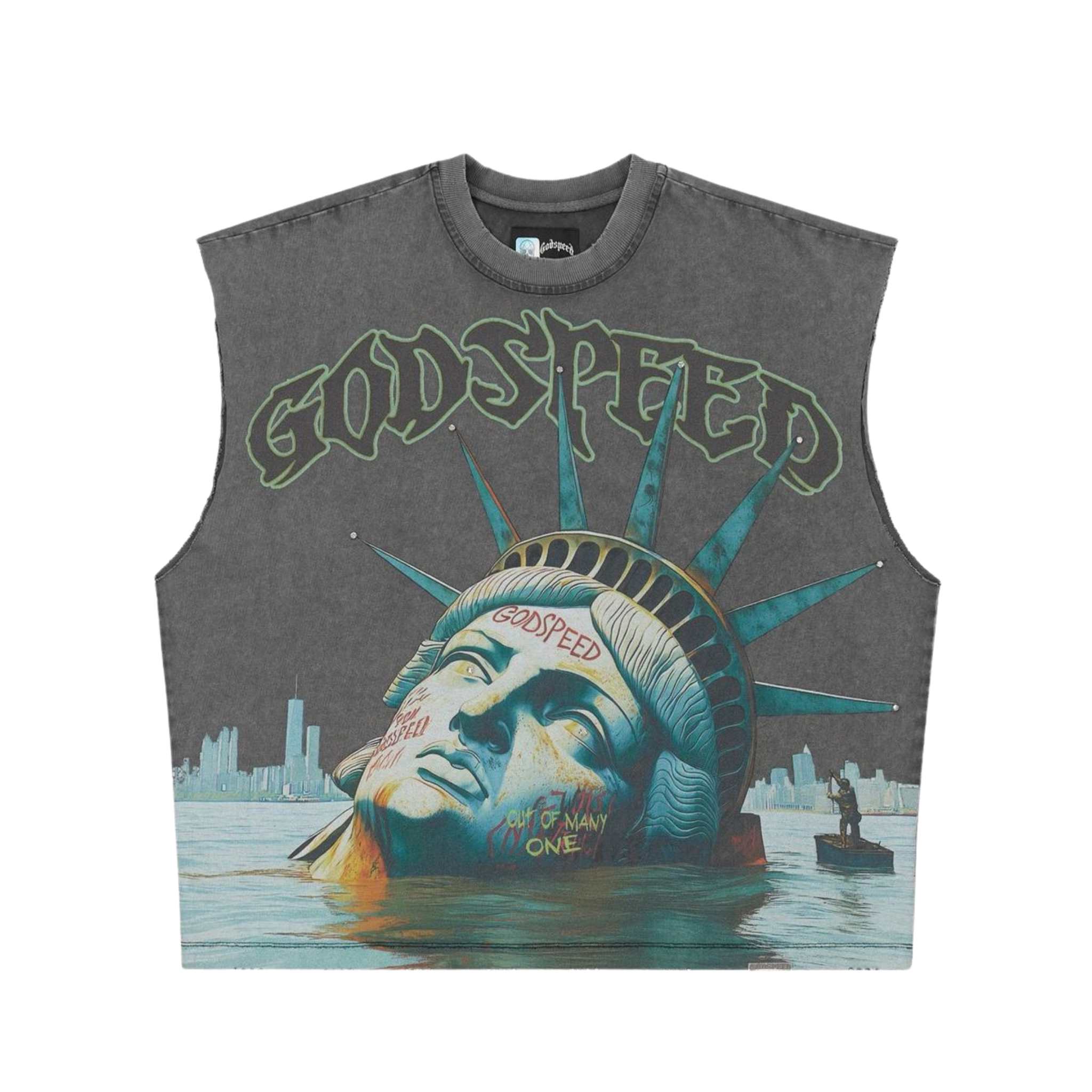 Godspeed "Sunken Liberty" Sleeveless (Grey) - Godspeed