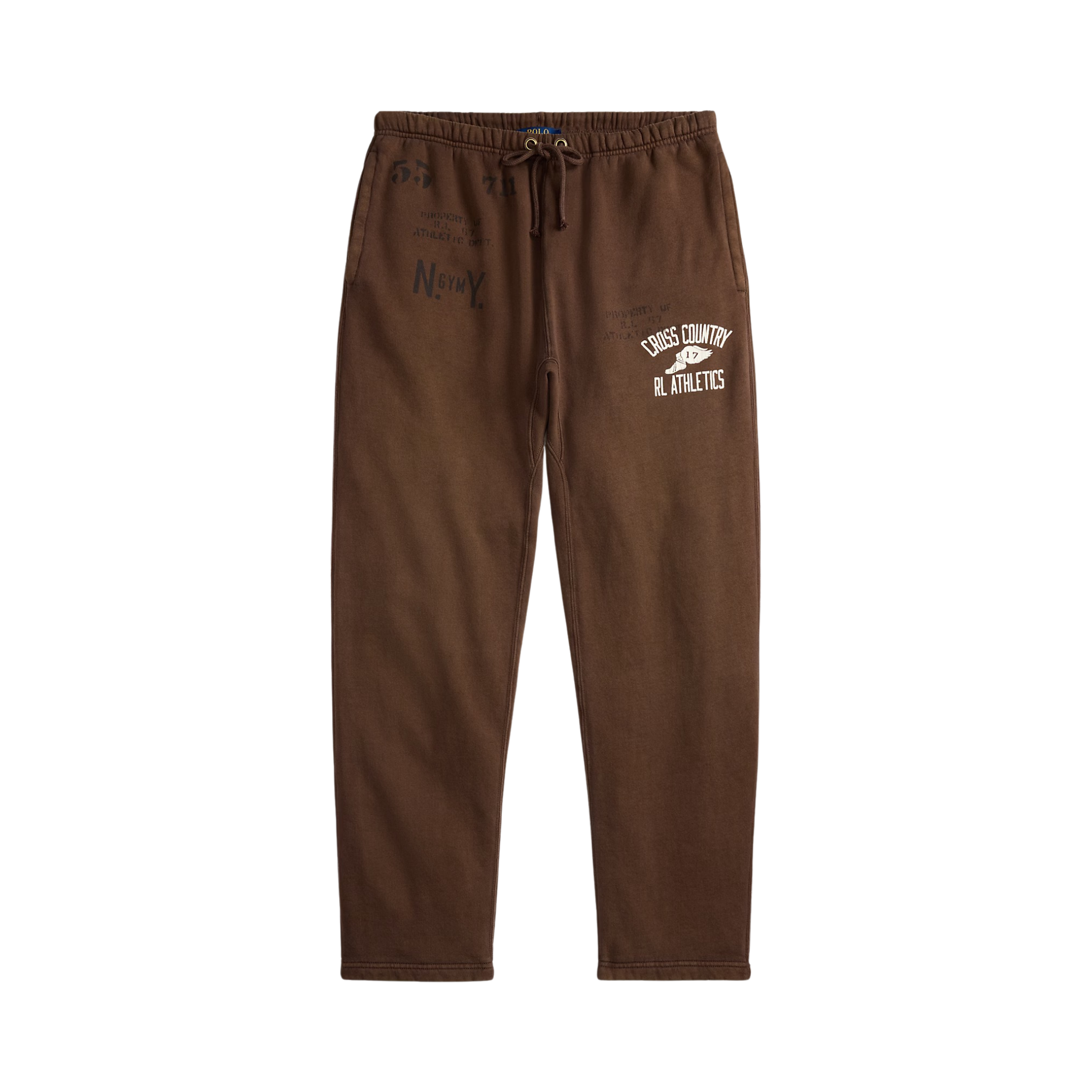 Polo Ralph Lauren Fleece Graphic Drawstring Pants (Court Brown)