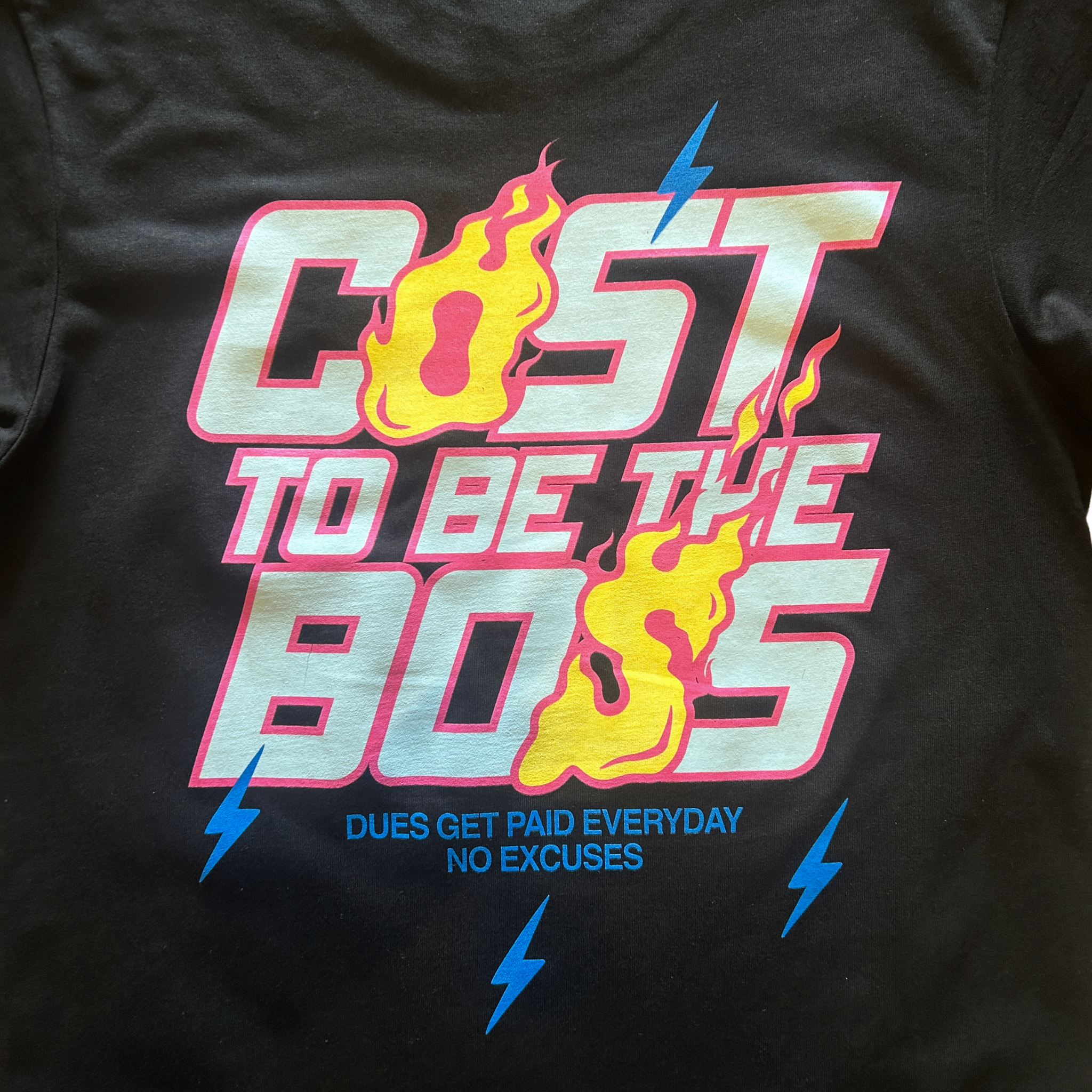 Outrank Cost To Be The Boss Tee (Charcoal Black)