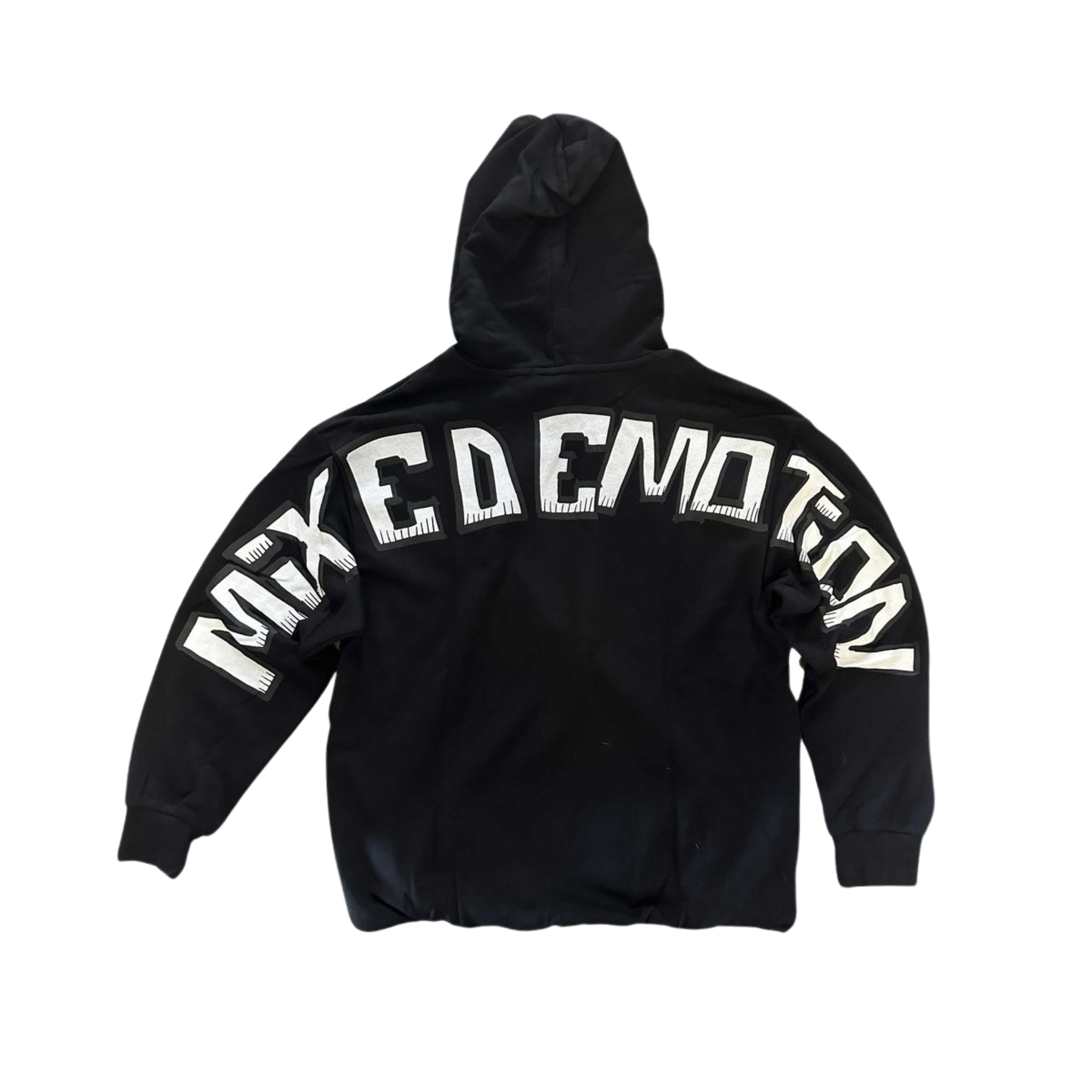 Mixed Emotion "Monster" Cropped Hoodie (Black)