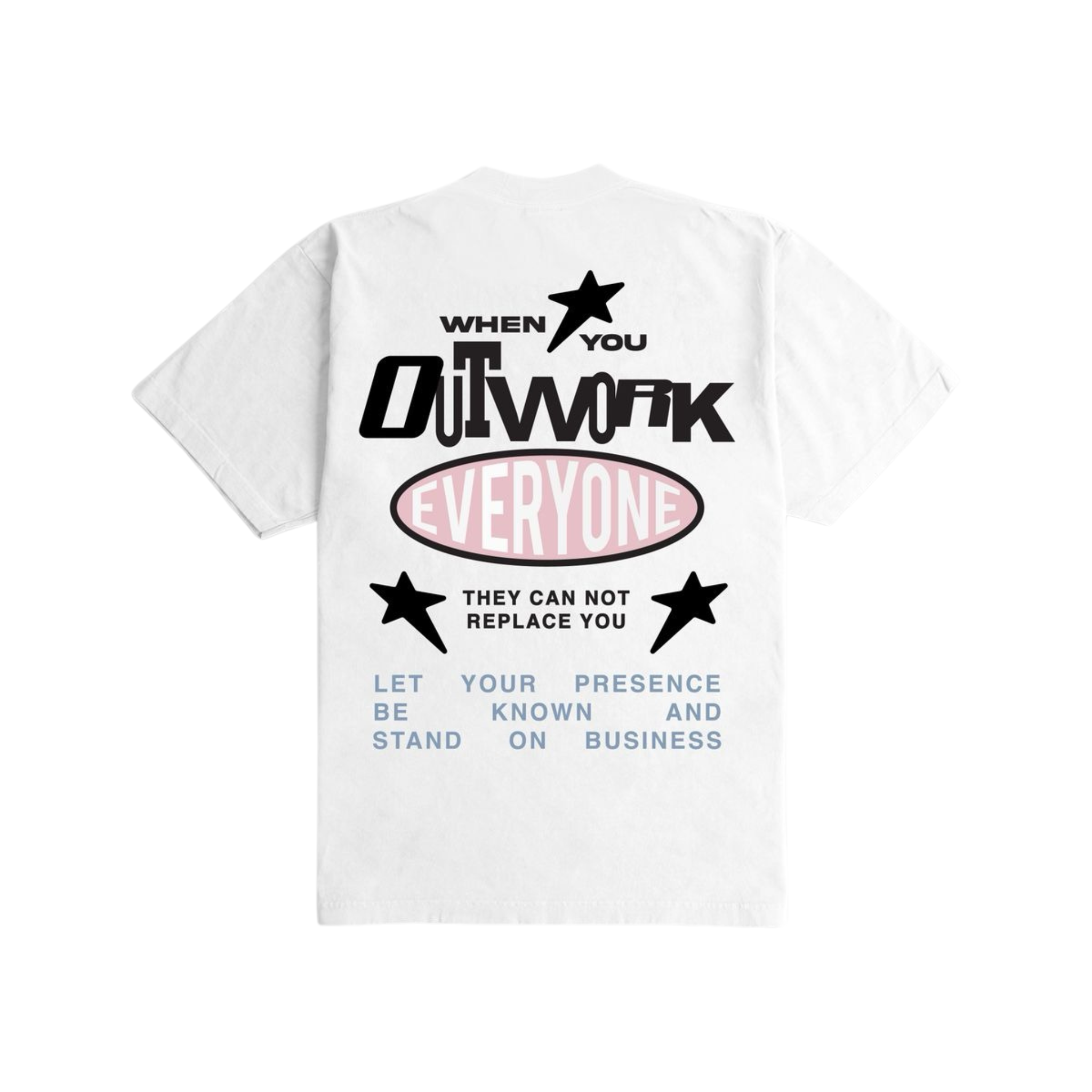 Outrank "They Can Not Replace You" Heavyweight T-shirt (White)