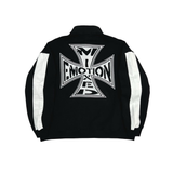 Mixed Emotion “Quarter” Zip Jacket (Black) - Mixed Emotion