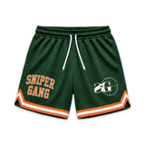 Sniper Gang Canes Mesh Shorts (Green) - Sniper Gang Apparel