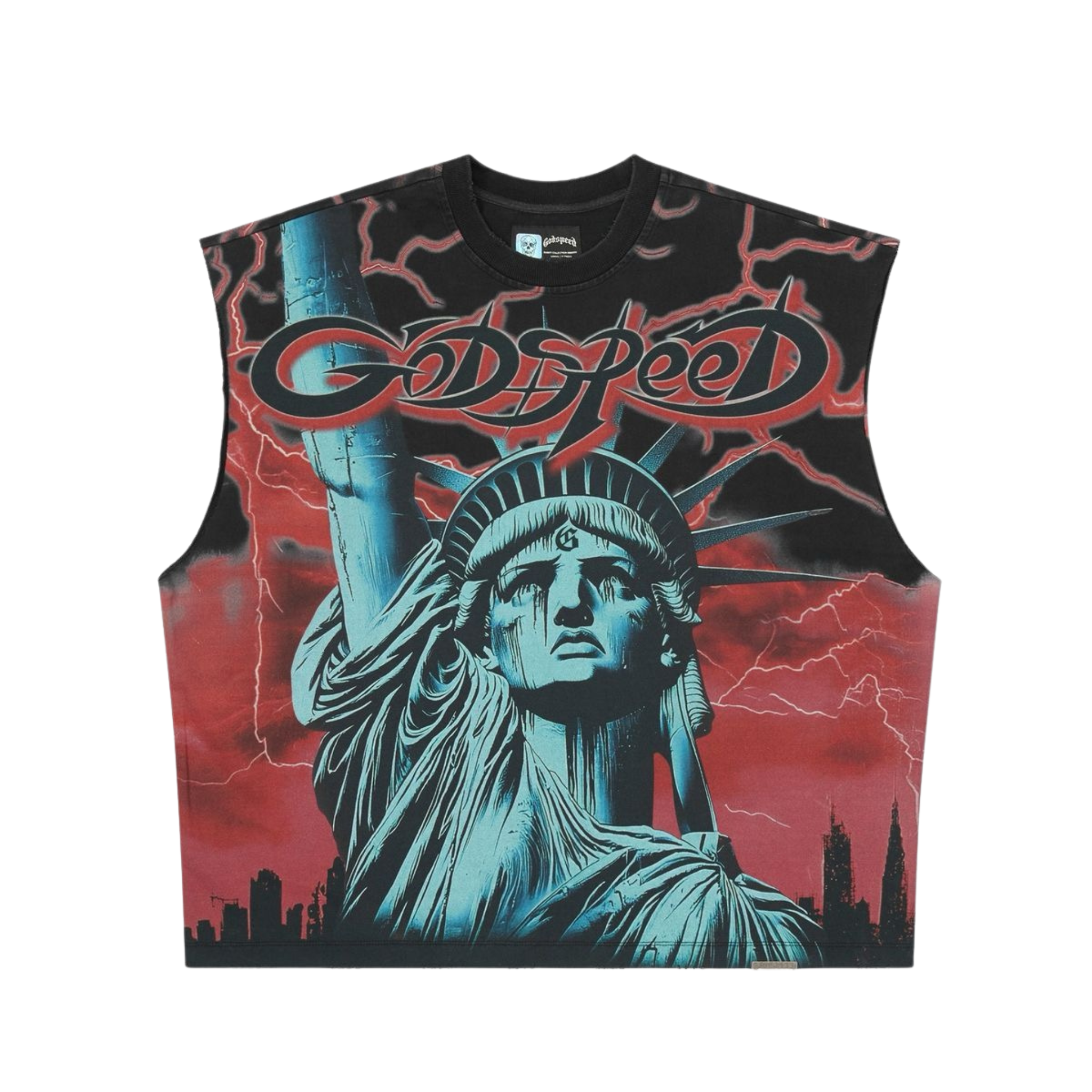 Godspeed "Voltage" Sleeveless Tee (Red)