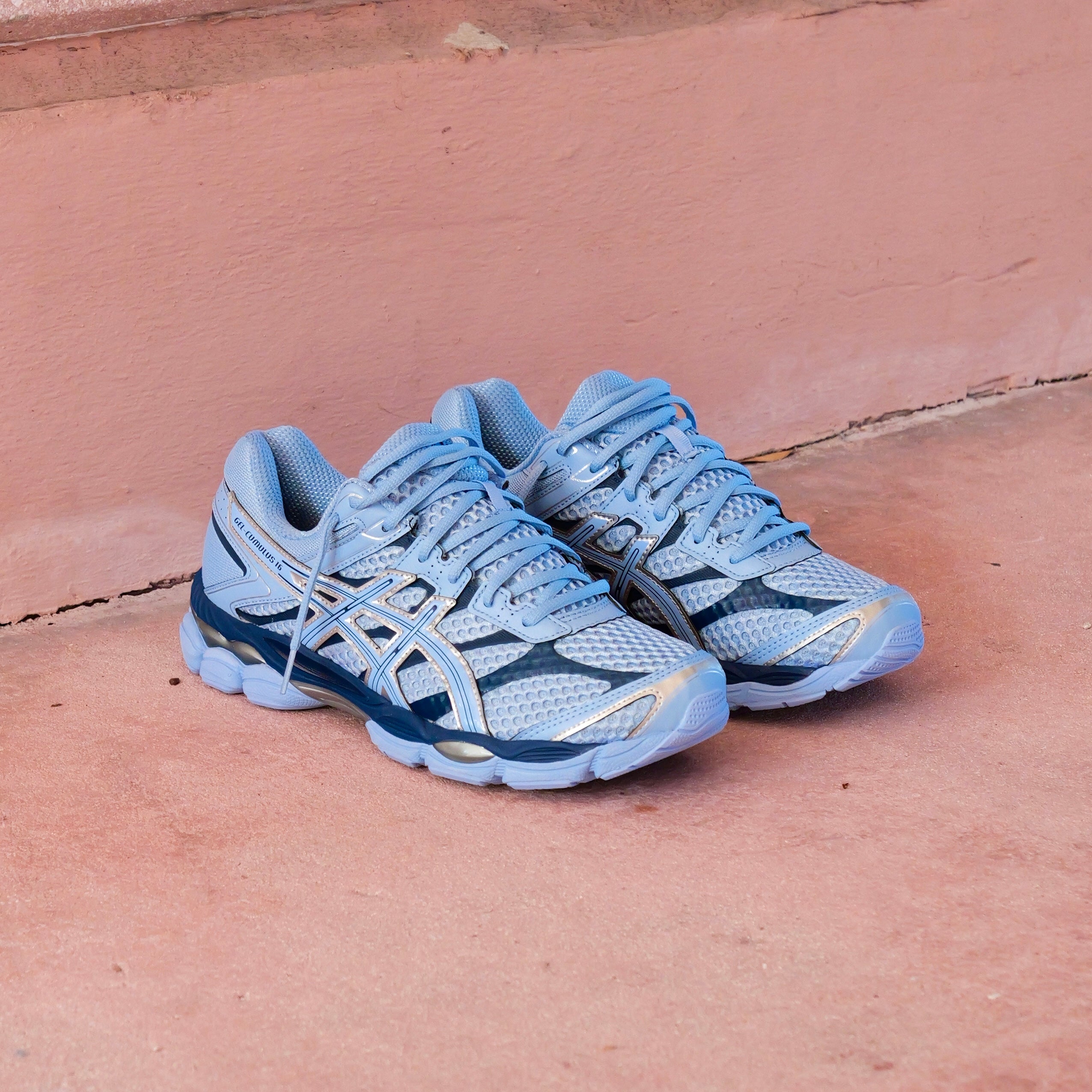Mens Asics Gel-Cumulus 16 (Stone Wash/Independence Blue)
