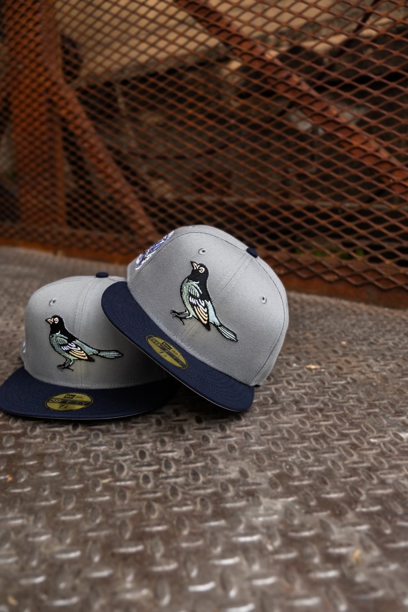 New Era Baltimore Orioles 50th Anniversary Grey UV (Cool Grey/Navy) 59Fifty Fitted