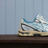 Mens Asics Gel-NYC 2055 (Cream/Blue Teal)