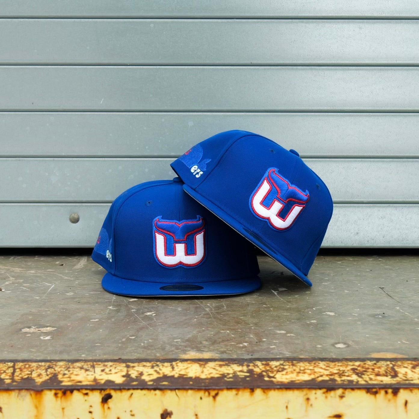 New Era Hartford Whalers Side Patch Fitted (Royal) - New Era