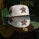 New Era Houston Astros 2017 World Series Side Patch Fitted (Off White)
