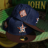 New Era Houston Astros 2017 World Series Side Patch Fitted (Denim)