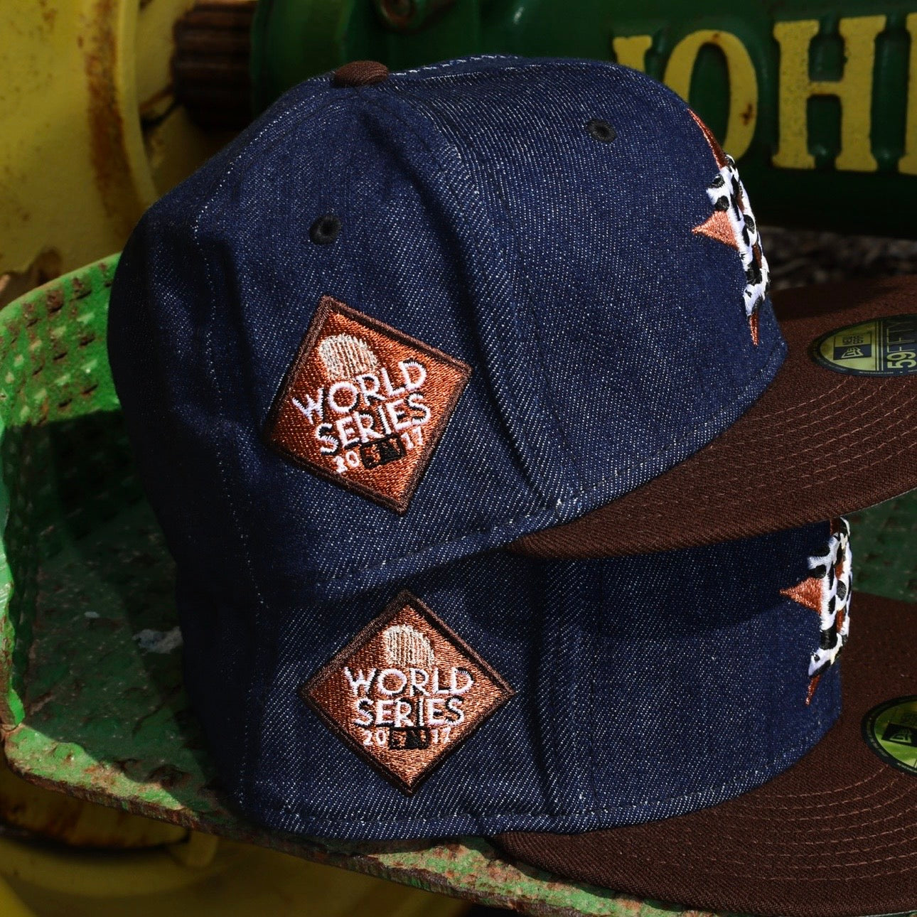 New Era Houston Astros 2017 World Series Side Patch Fitted (Denim)
