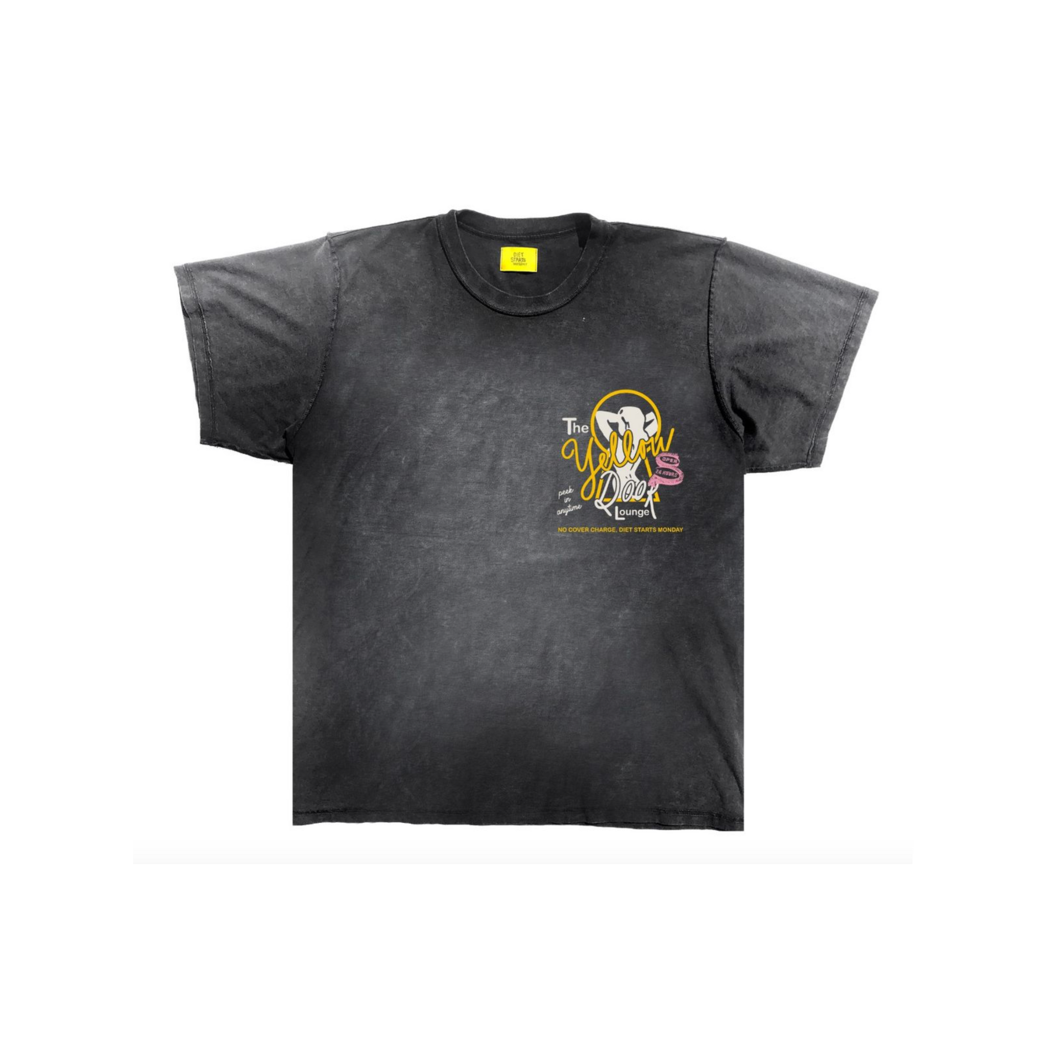 Diet Starts Monday Yellow Door Tee (Vintage Black) - Diet Starts Monday