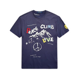Polo Ralph Lauren Classic Fit Peace Climb Love T-Shirt (Dark Cobalt) - Polo Ralph Lauren
