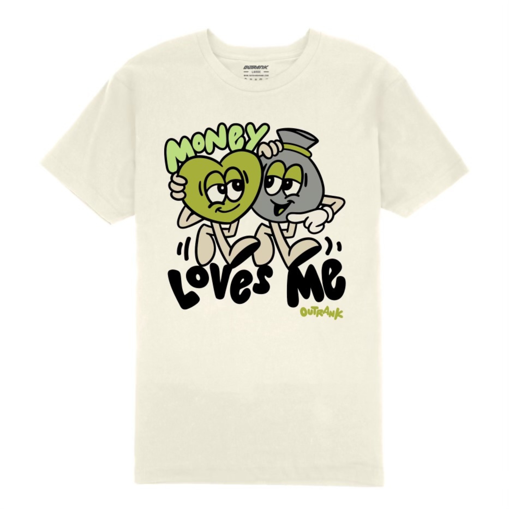 Outrank "Money Loves Me" (Vintage White)