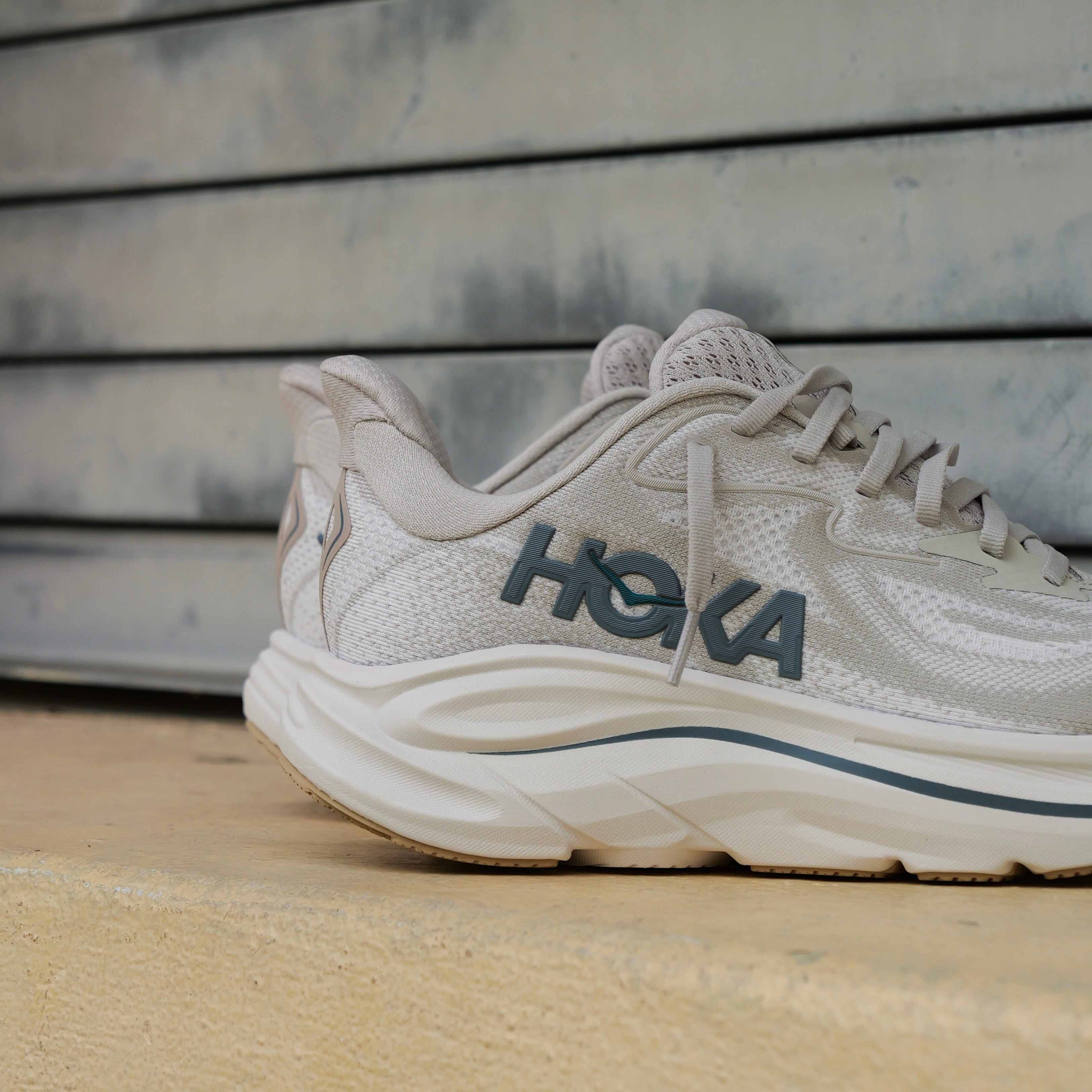 Mens HOKA Clifton 10 (Putty/Grout) - HOKA