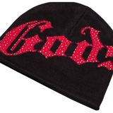 Godspeed OG Logo Studded Beanie (BOOM) (Black/Red)