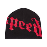 Godspeed OG Logo Studded Beanie (BOOM) (Black/Red)