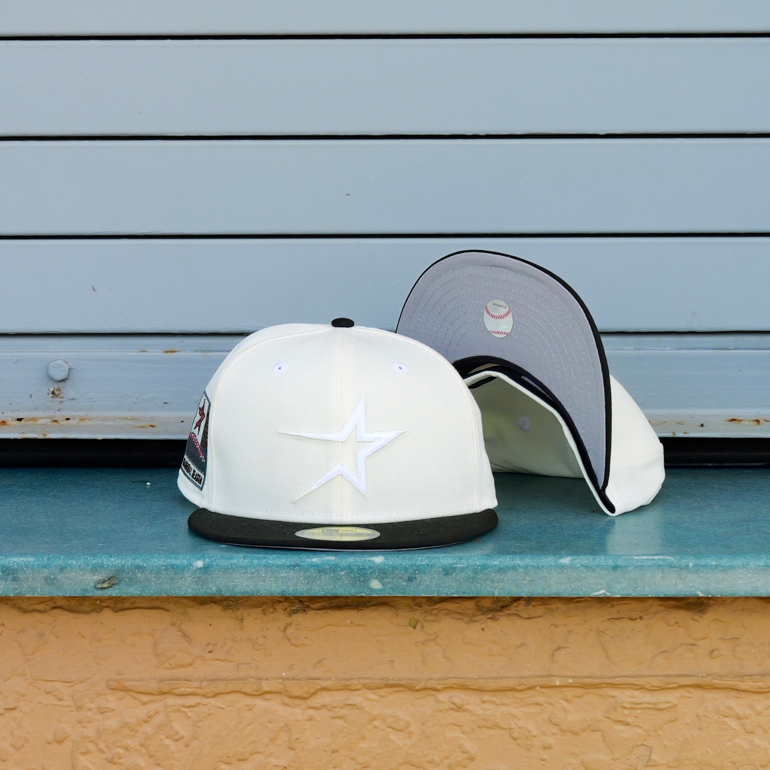 New Era Houston Astros 2000 Inaugural Side Patch Fitted (Off White/Black)