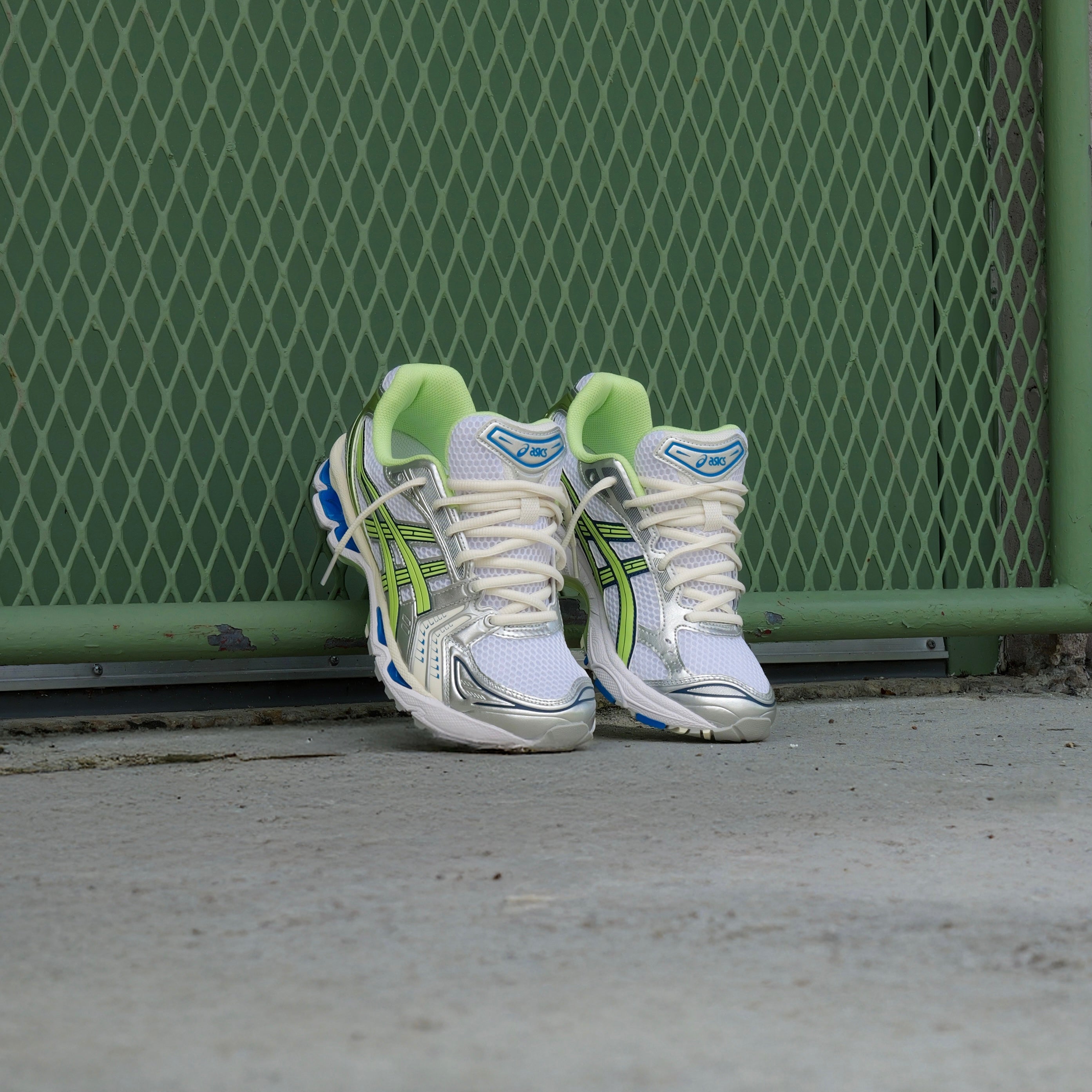 Mens Asics Gel-Kayano 14 (White/Lime Green)