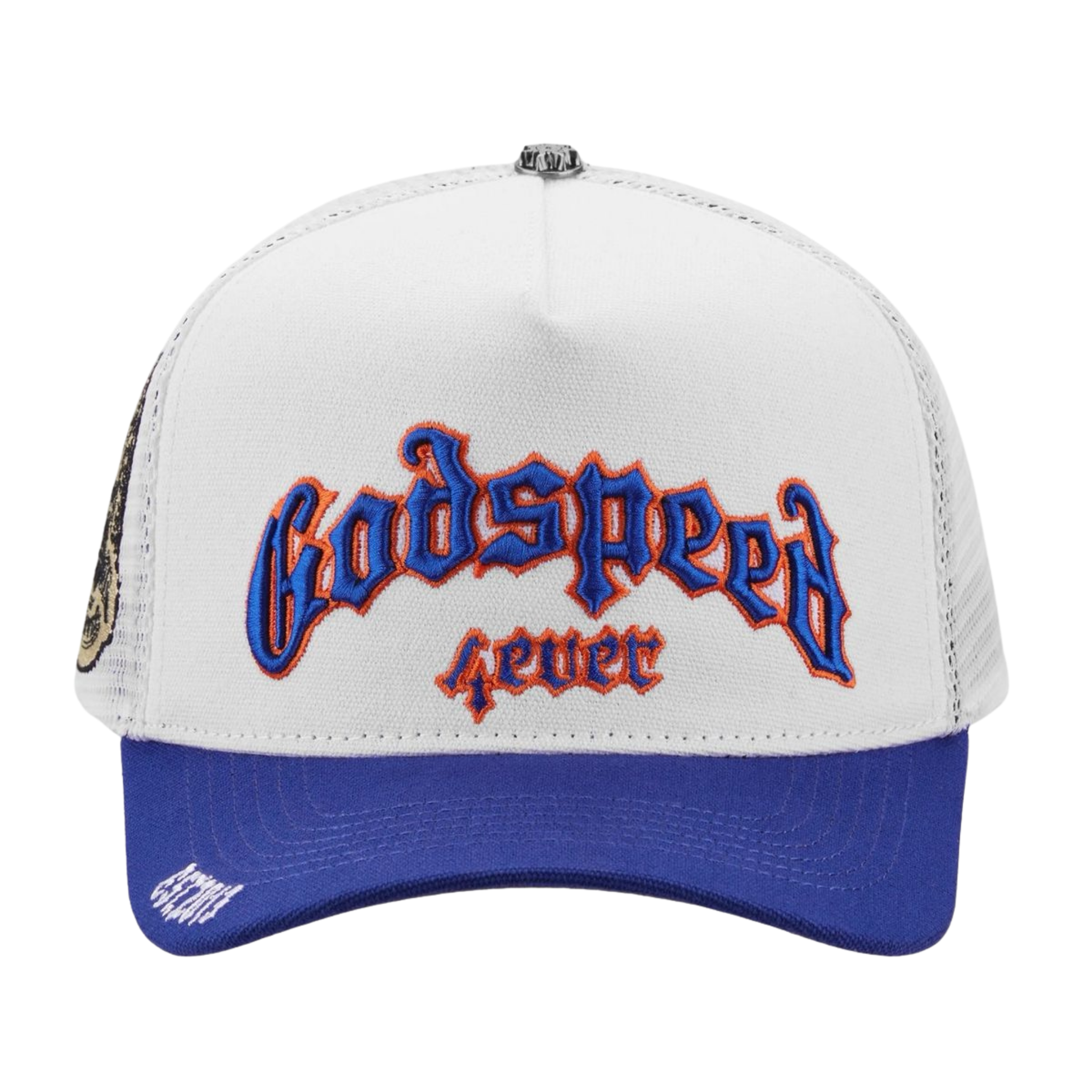 Godspeed GS Forever Trucker Hat (White/Blue/Orange)