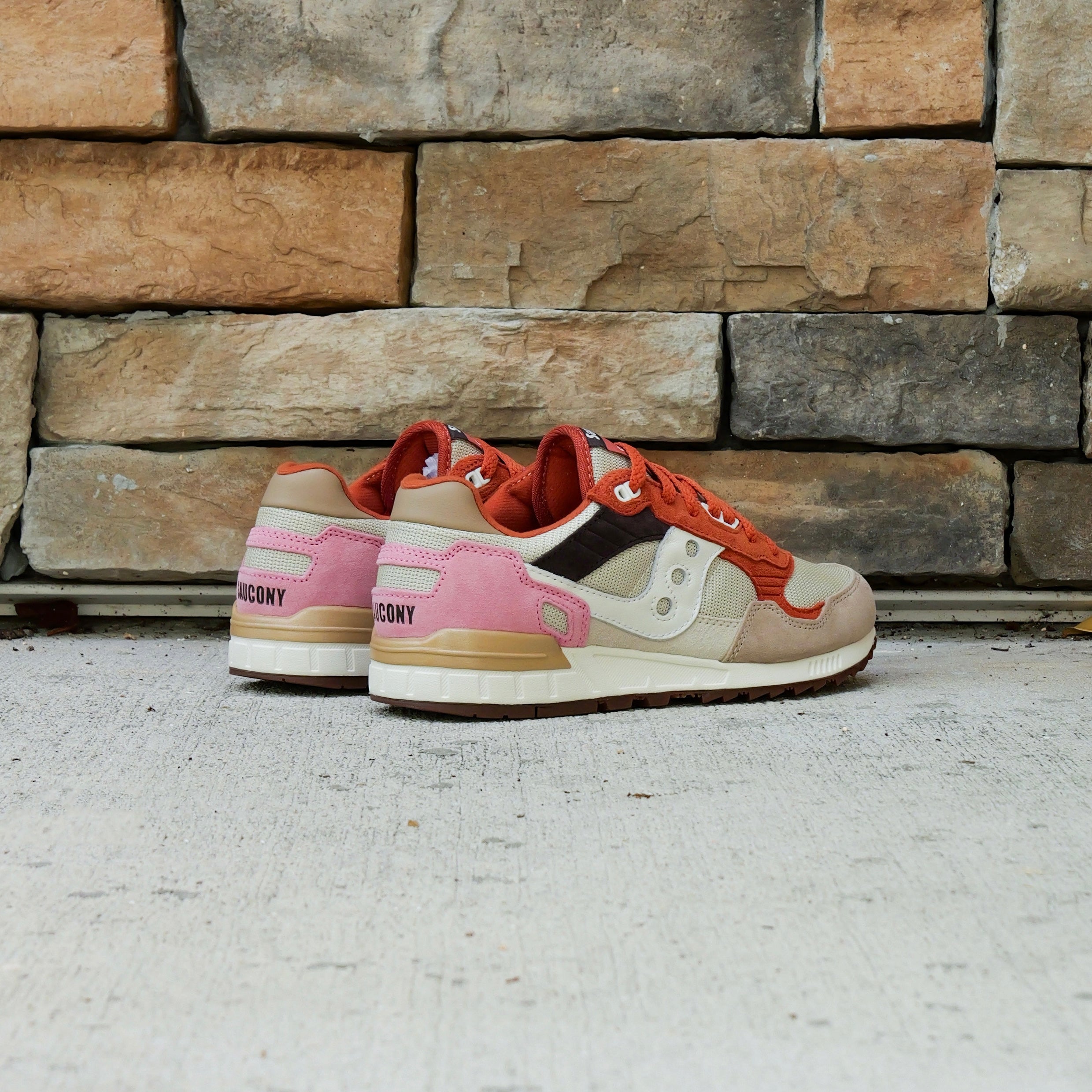 Mens Saucony Shadow 5000 (Eggshell/Rust)
