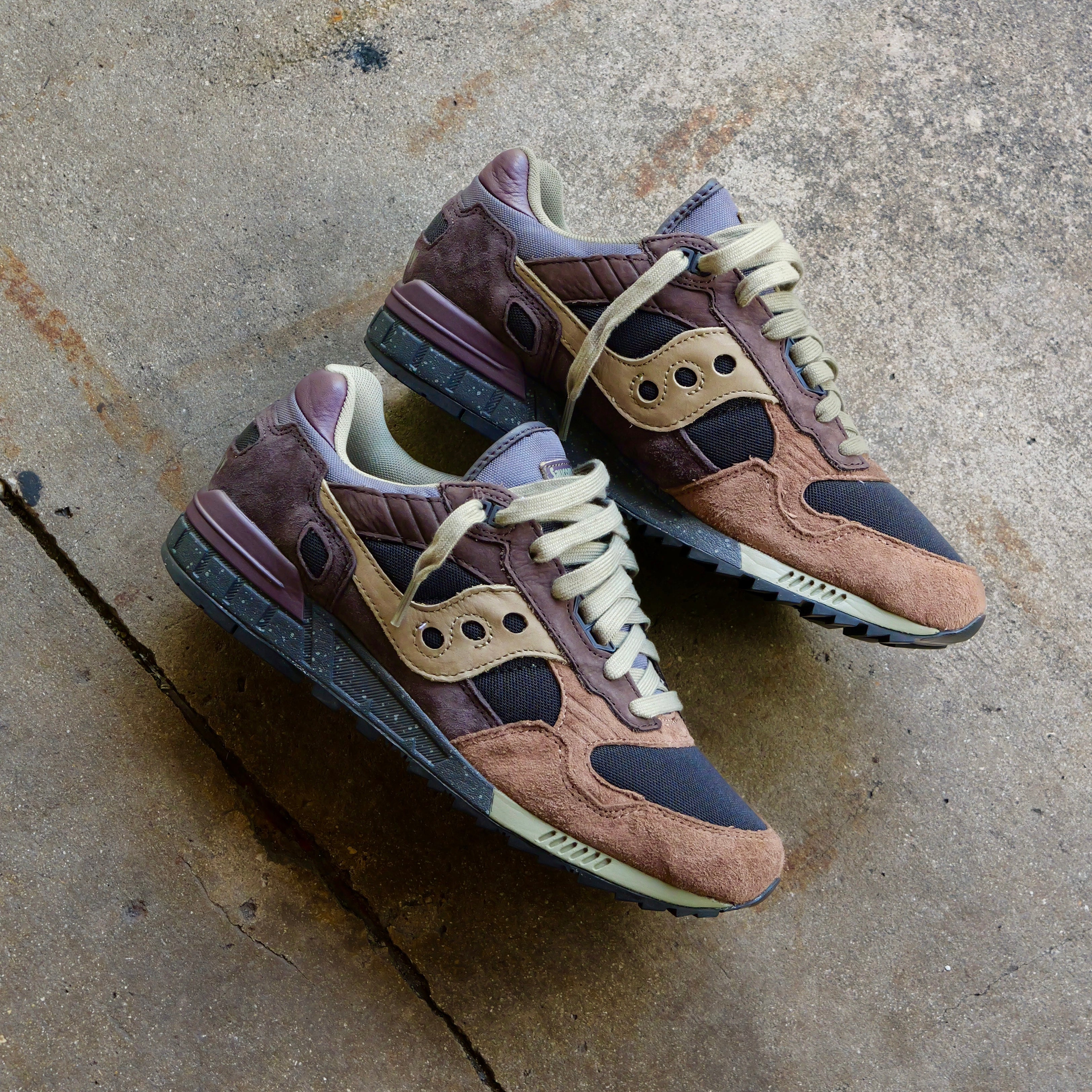 Mens Saucony Shadow 5000 (Dark Grey/Plum)