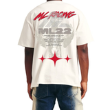Memory Lane "Ghost Rider" Tee - Rhinestones (Off White)