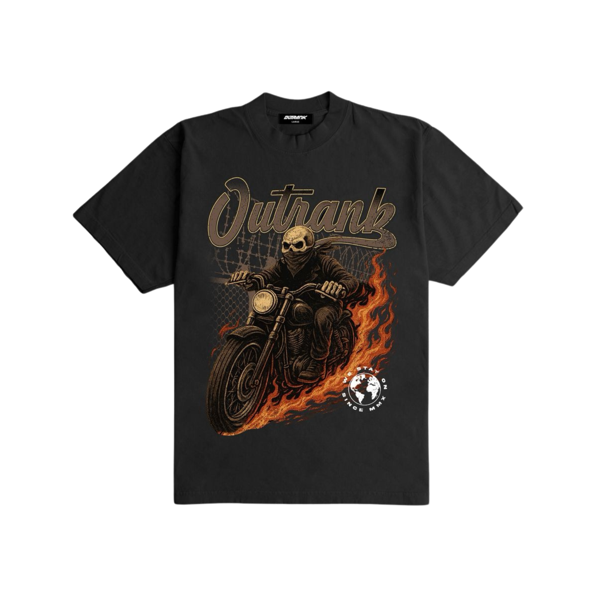 Outrank "We Stay On" Heavyweight T-shirt (Black)