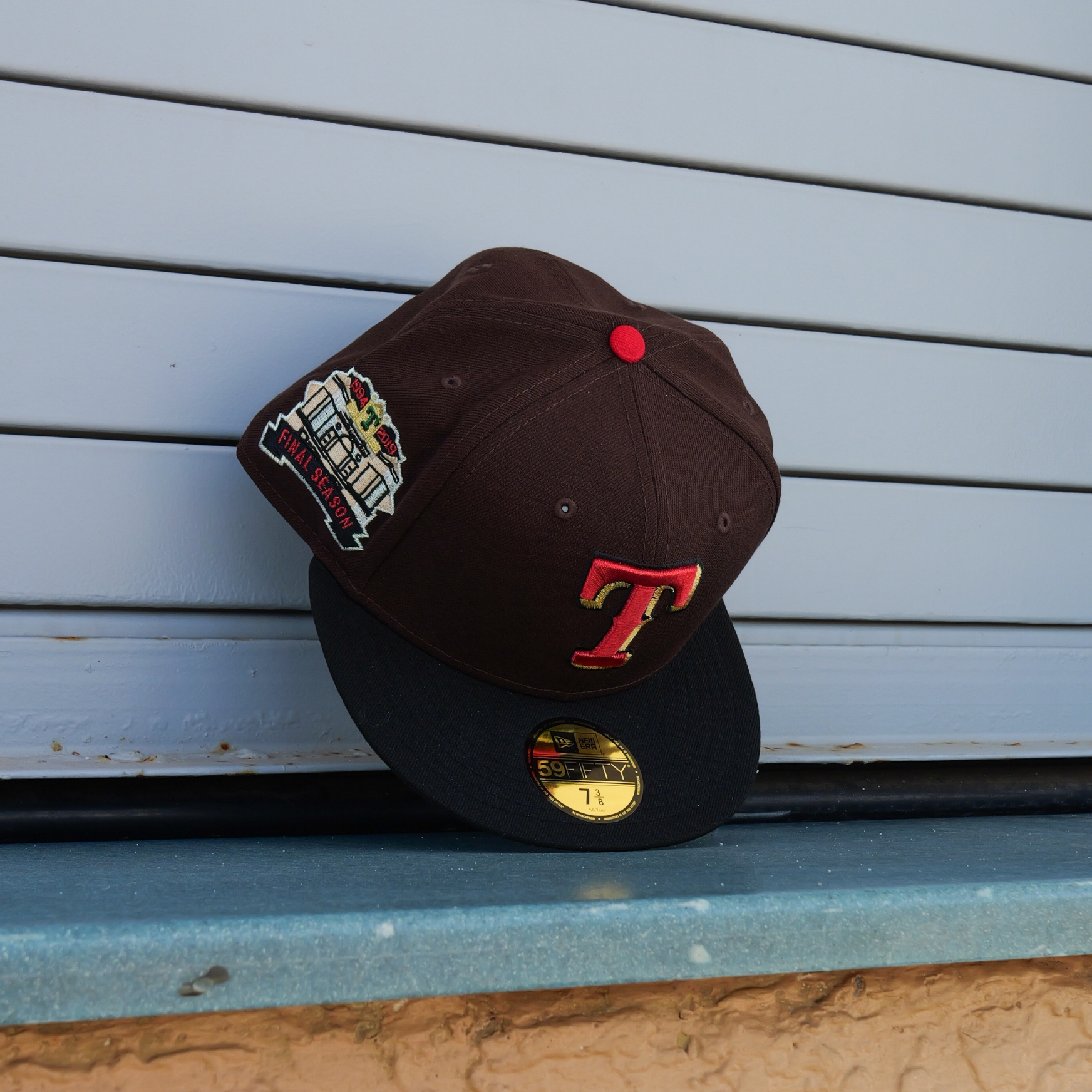 New Era Texas Rangers 2019 Final Season 59Fifty Fitted (Brown/Black) - New Era