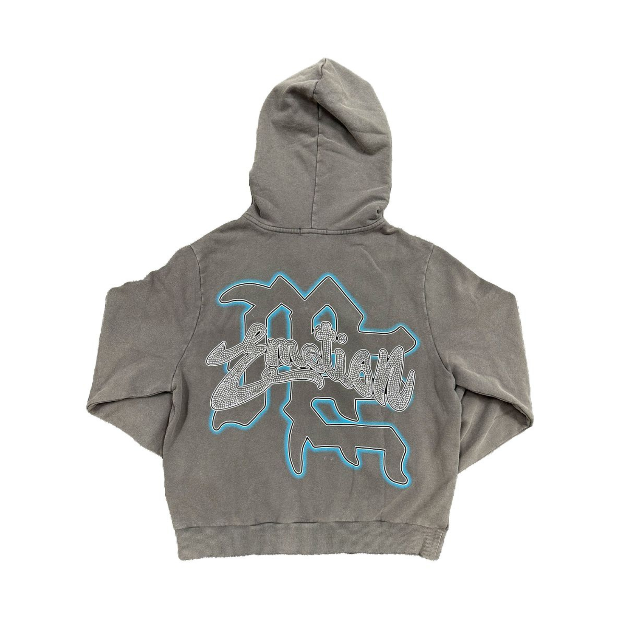 Mixed Emotion "Rhinestone" Hoodie (Grey)