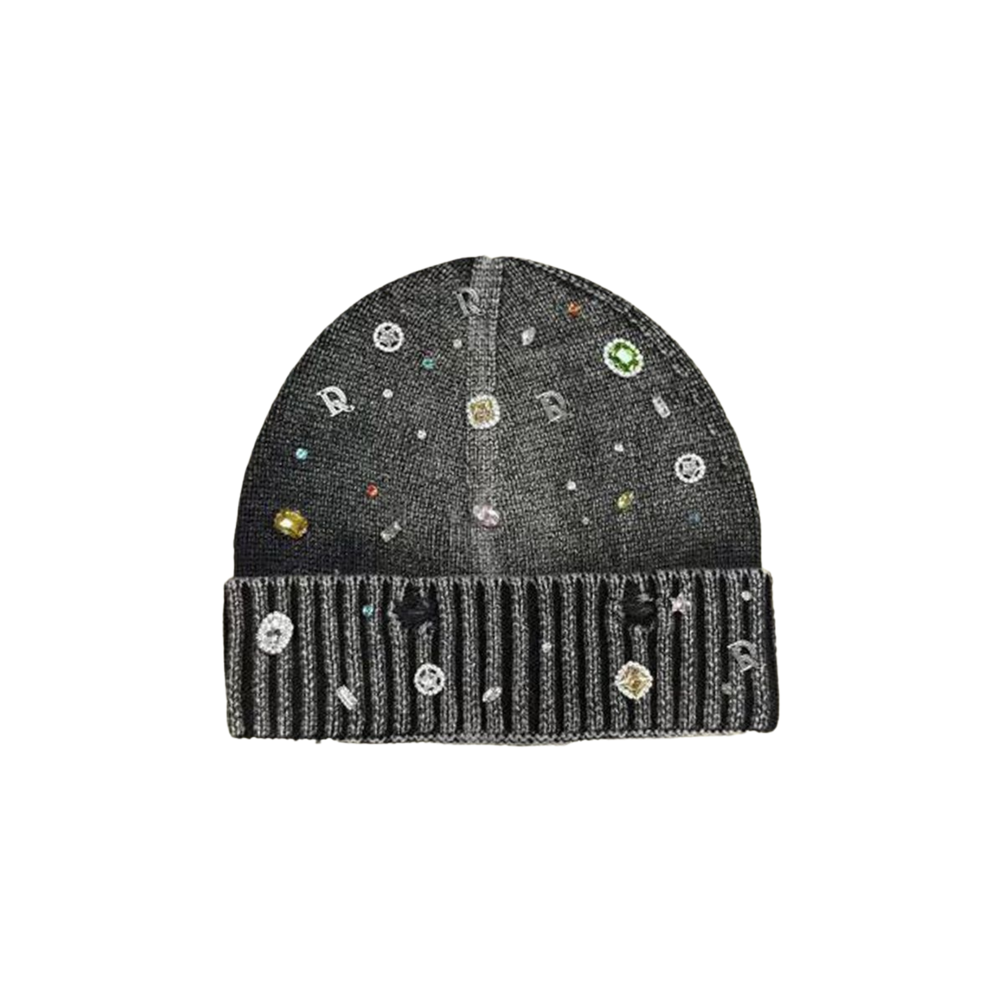 Dry Rot Acid Wash Gem Beanie (Black)