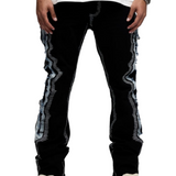 VALABASAS "Spectral" Stacked Denim (Black/Blue)