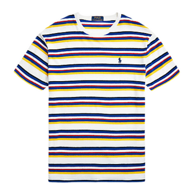 Polo Ralph Lauren Classic Fit Striped Terry T-Shirt - Polo Ralph Lauren
