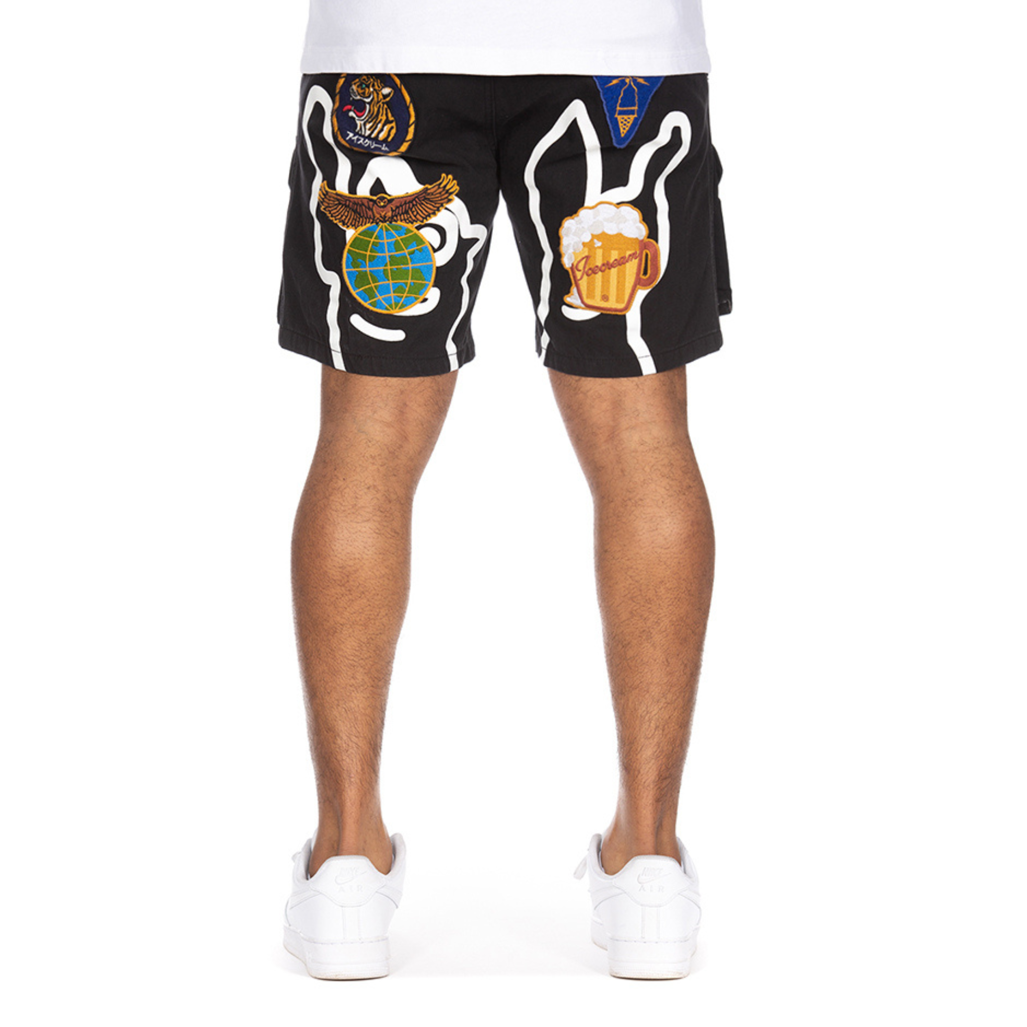 ICECREAM Chopped Shorts (Black) - Ice Cream