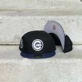 New Era Chicago Cubs World Series Side Patch Fitted (Black/Navy)
