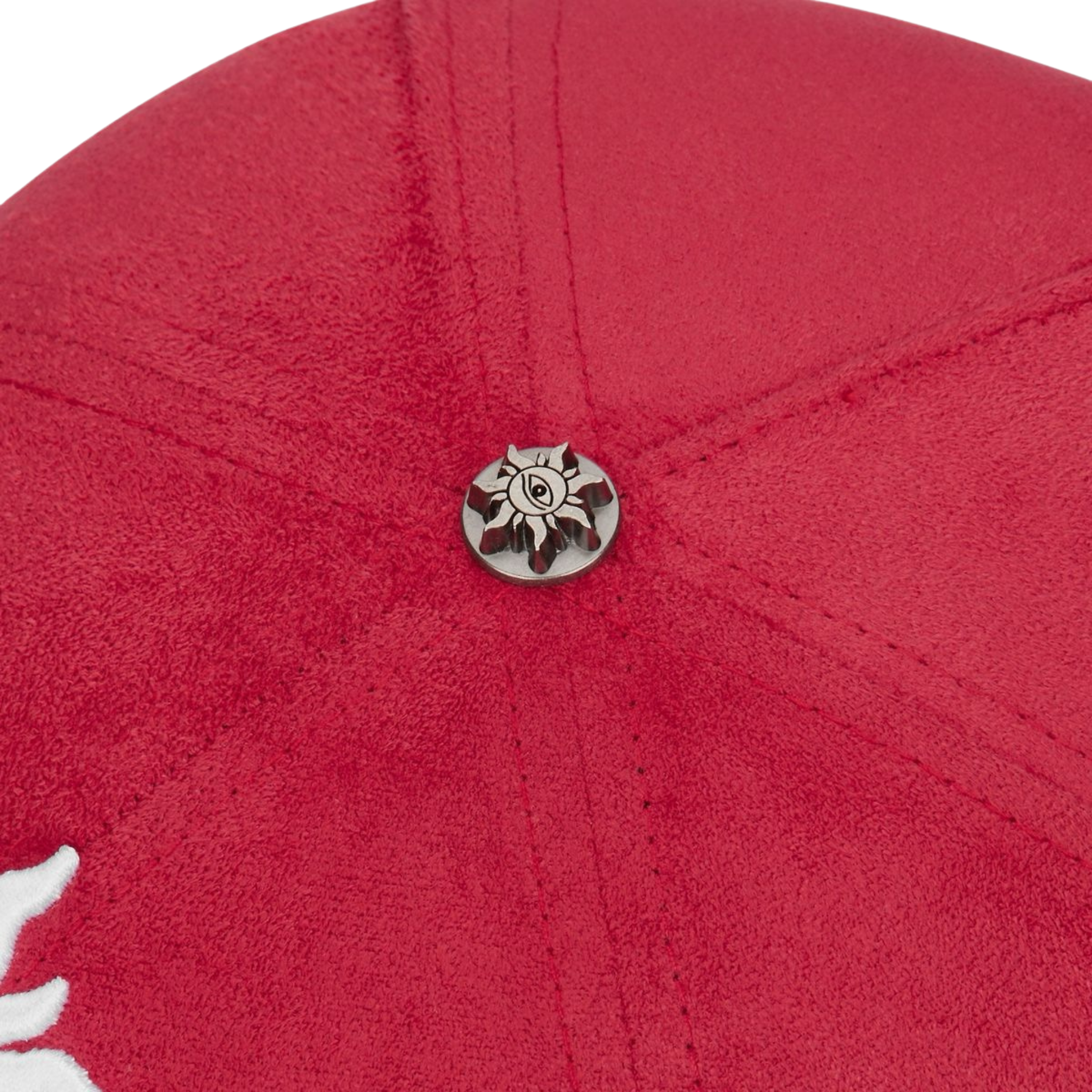 Godspeed Insignia Leather/Suede Hat (Red/Black)