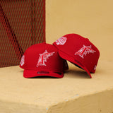 New Era Florida Marlins 2003 World Series 9FIFTY A-Frame Snapback-(Red) - New Era
