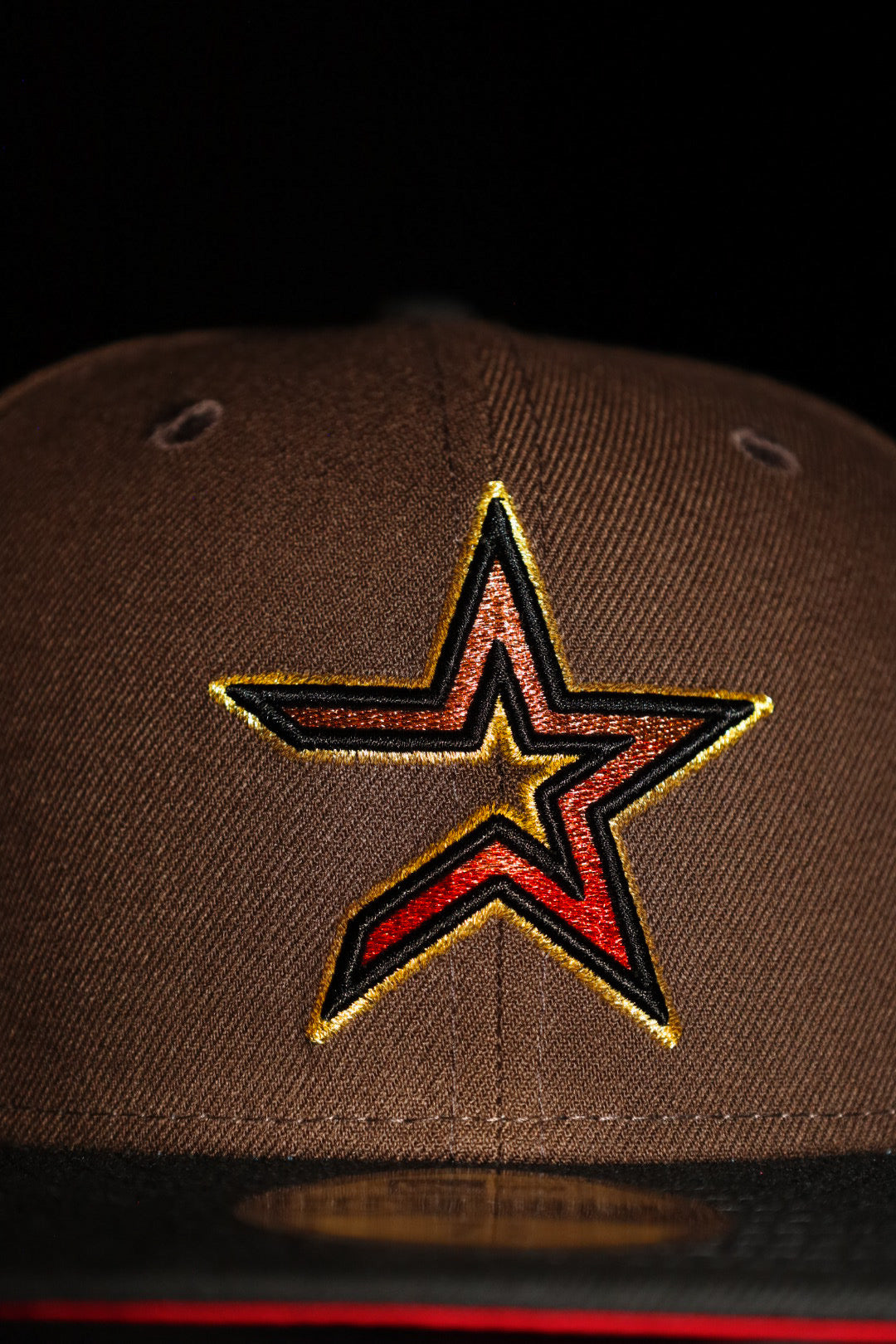 New Era Houston Astros 2005 World Series Side Patch Fitted (Walnut/Black) - ST New Era