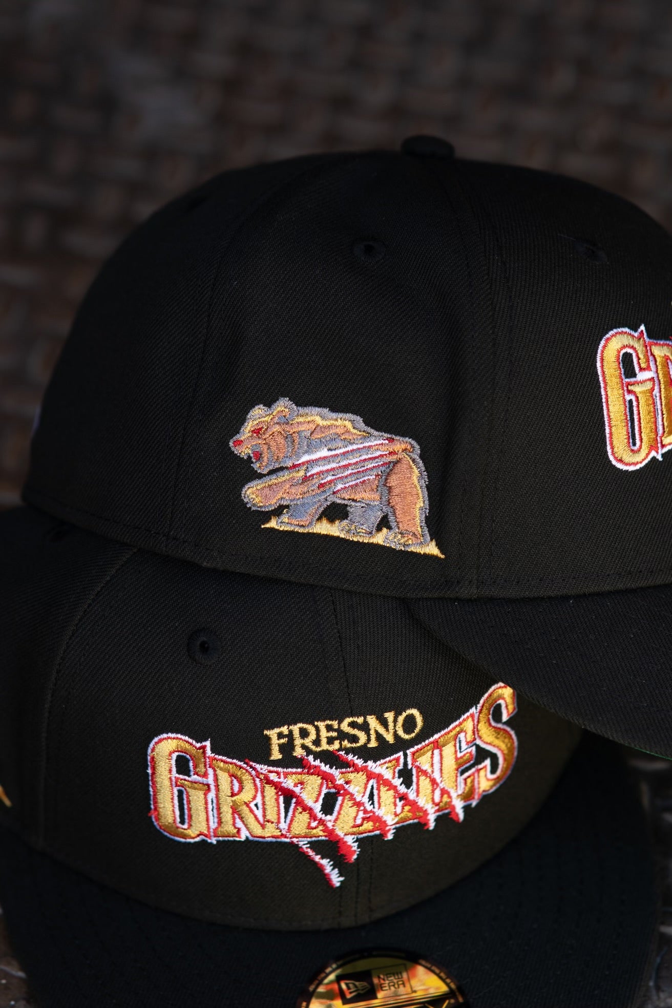 New Era Fresno Grizzlies Green UV (Black) 59Fifty Fitted - New Era