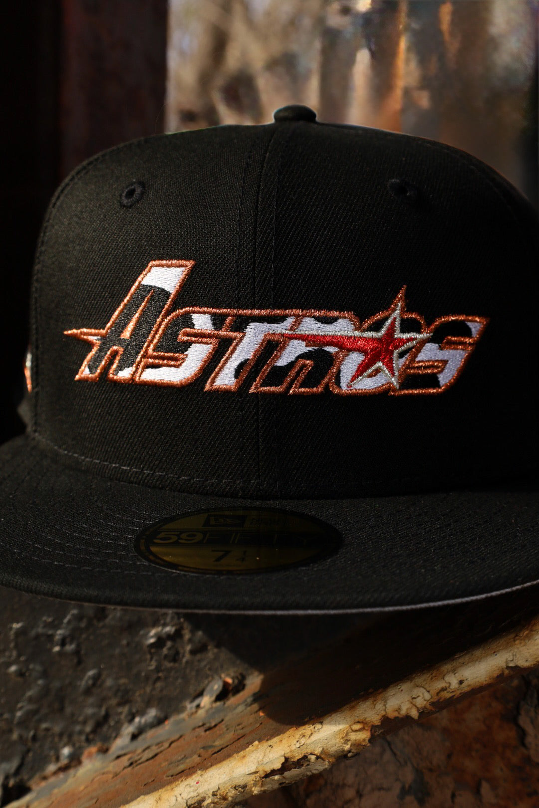 New Era Houston Astros 2000 Inaugural Season Grey UV 59Fifty Fitted (Black) - New Era